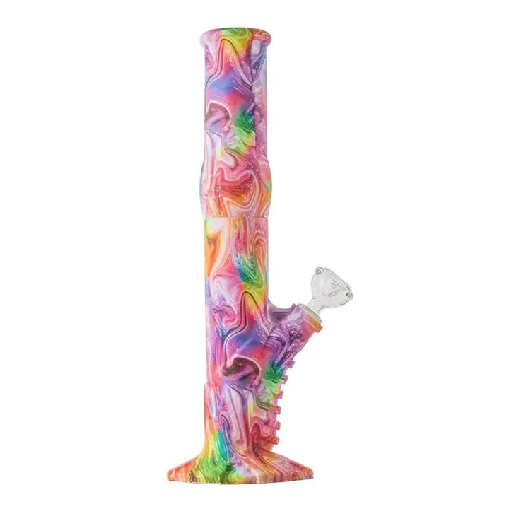 14.5" Detachable Straight Tube Silicone Bong
