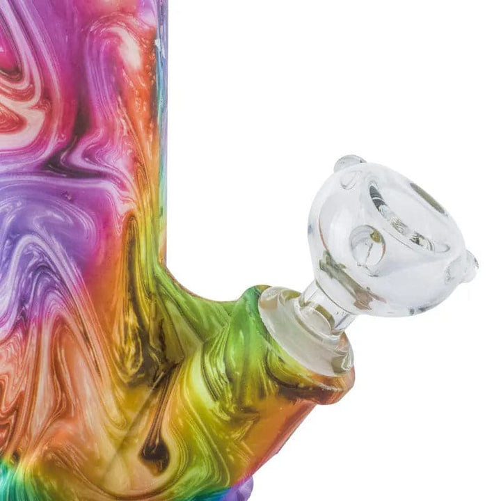 14.5" Detachable Straight Tube Silicone Bong