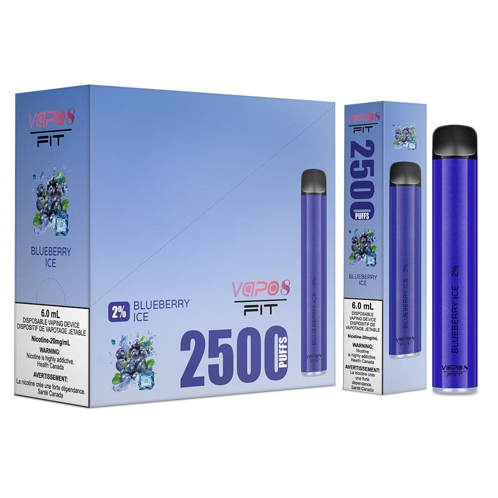 Vapo8 FIT 2500 Puffs 2% nic Disposable Box of 10