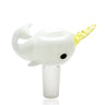 Radioactive Narwhal Bowl Uv Reactive Glass Empire Glassworks