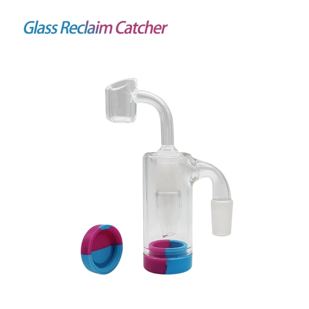 14mm Male Joint Bubbler 90° Glass Reclaim Catcher