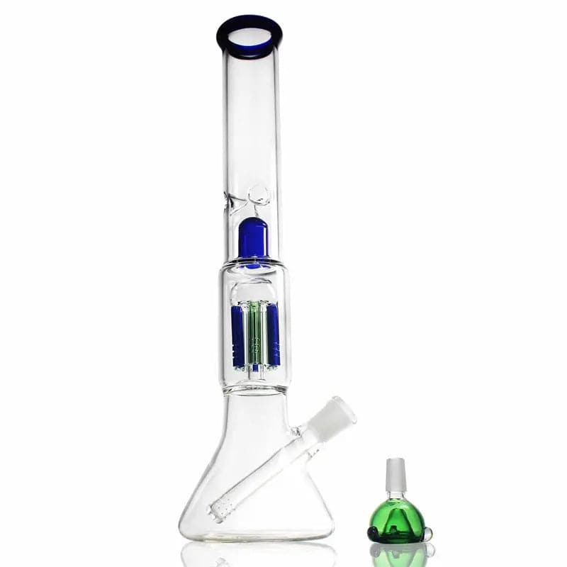 15" Tree Percolator Glass Beaker Bong