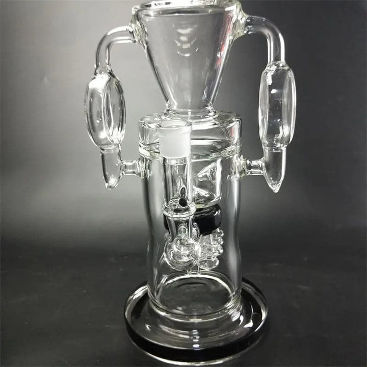 15" Triangle Recycler Glass Bong