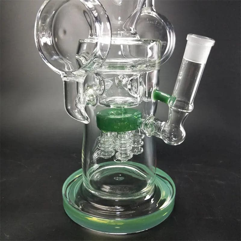 15" Triangle Recycler Glass Bong
