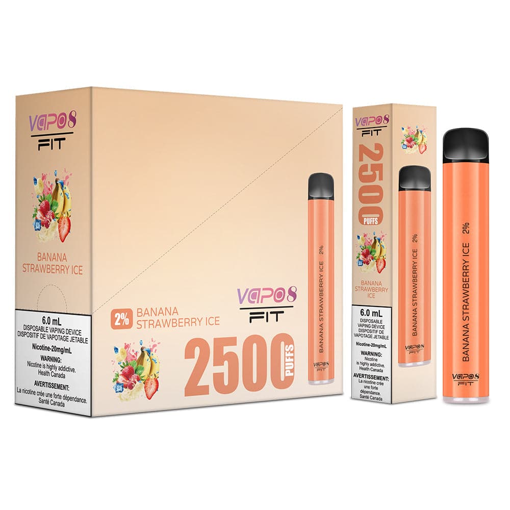 Vapo8 FIT 2500 Puffs 2% nic Disposable Box of 10 MHGP Vapo8 FIT 2500 Puffs 2% nic Disposable Box of 10 MHGP