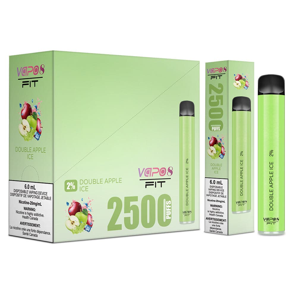 Vapo8 FIT 2500 Puffs 2% nic Disposable Box of 10 MHGP Vapo8 FIT 2500 Puffs 2% nic Disposable Box of 10 MHGP