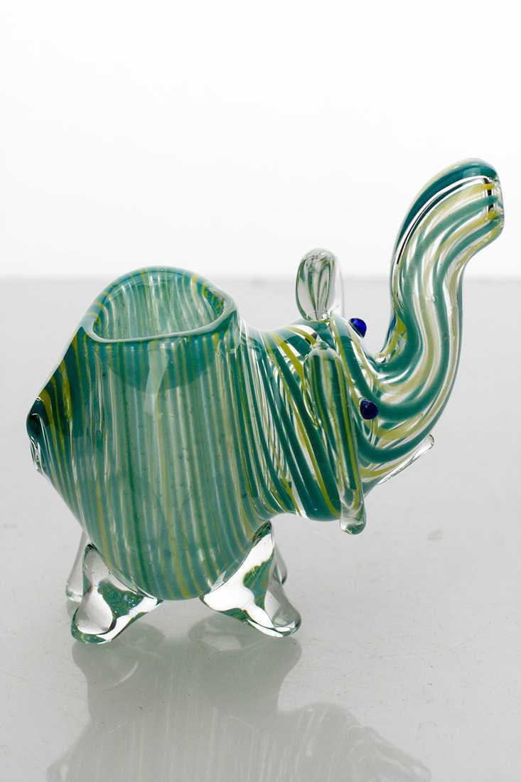 Small elephant glass hand pipe_2