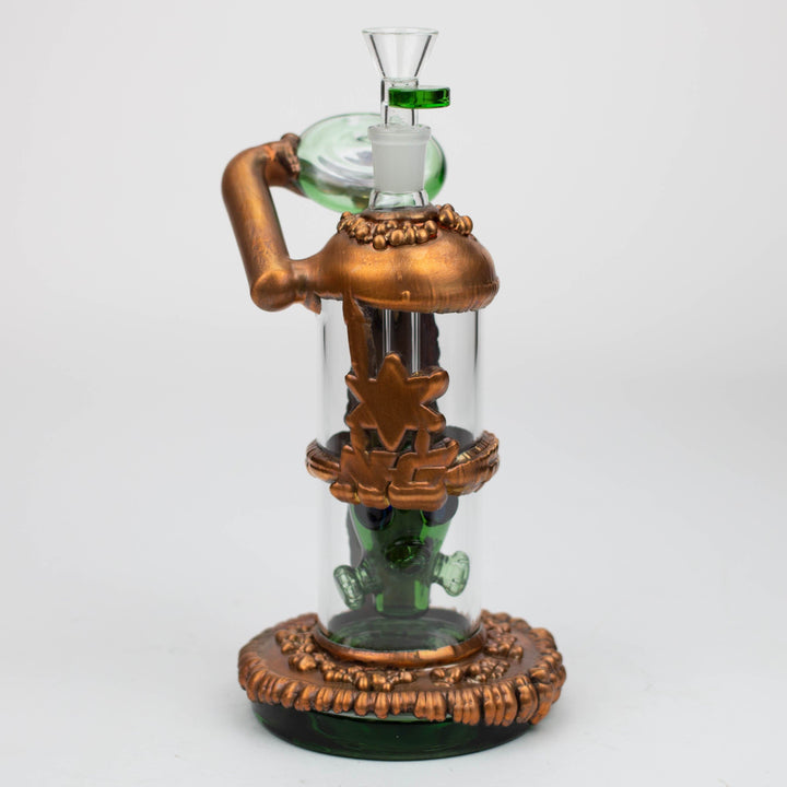 9 inch Copper Plated Gas Mask Bubbler_6