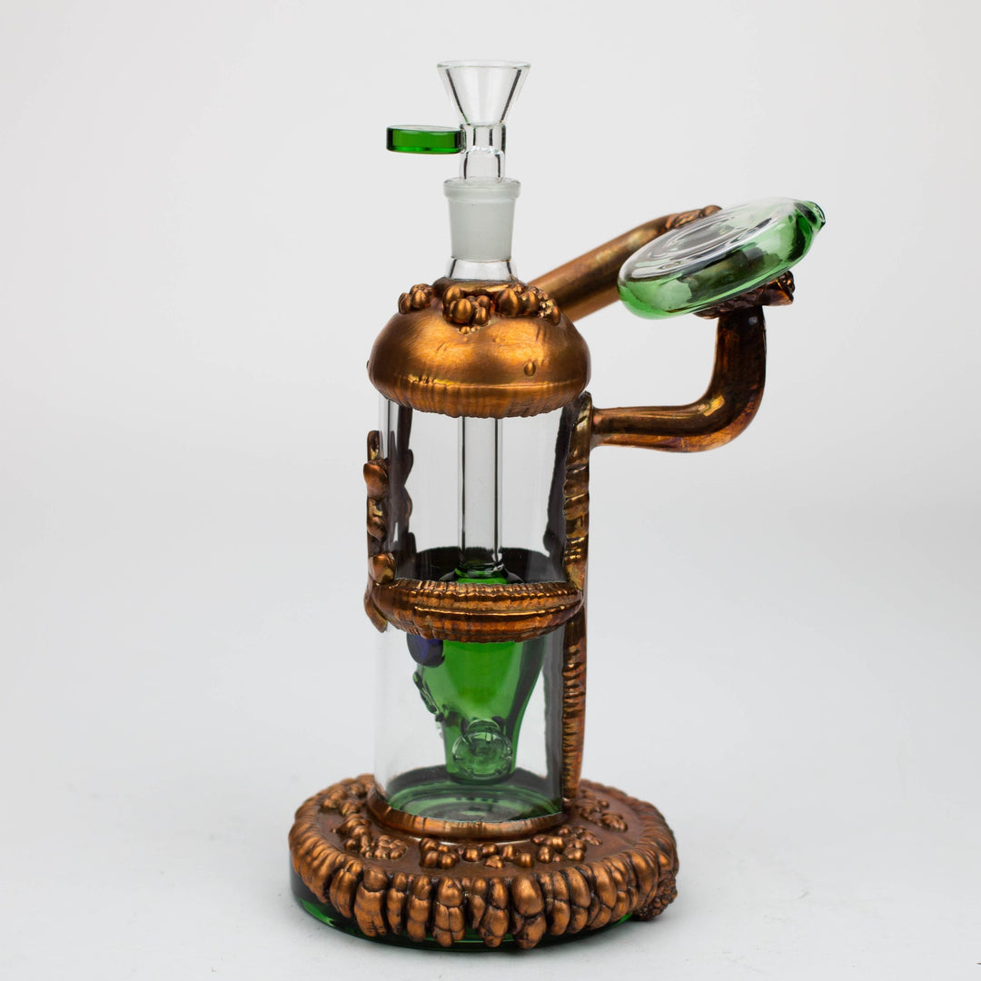 9 inch Copper Plated Gas Mask Bubbler_7