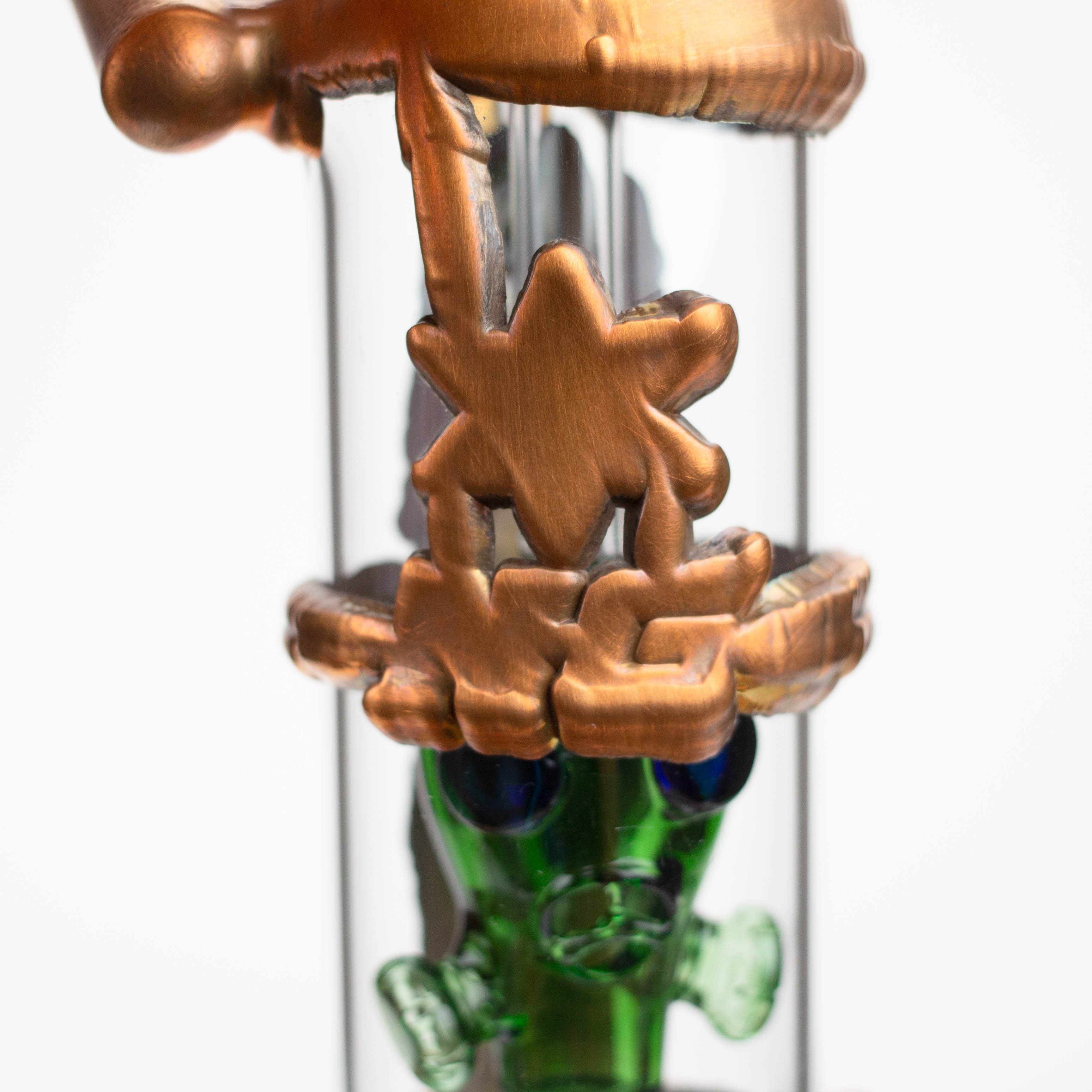 9 inch Copper Plated Gas Mask Bubbler_10