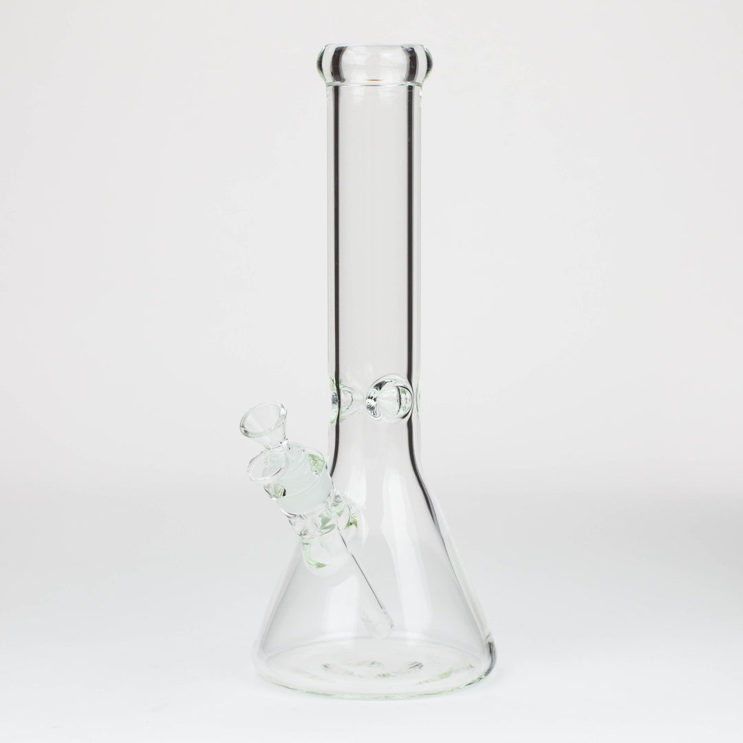 Classic beaker 7 mm glass water pipes 12"_0