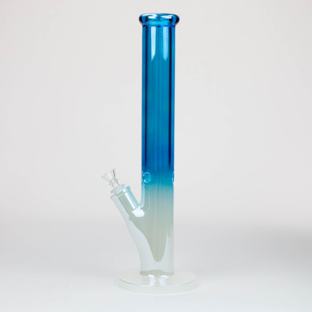 Electroplated Gradient Classic tube 9 mm glass pipes 16"_1