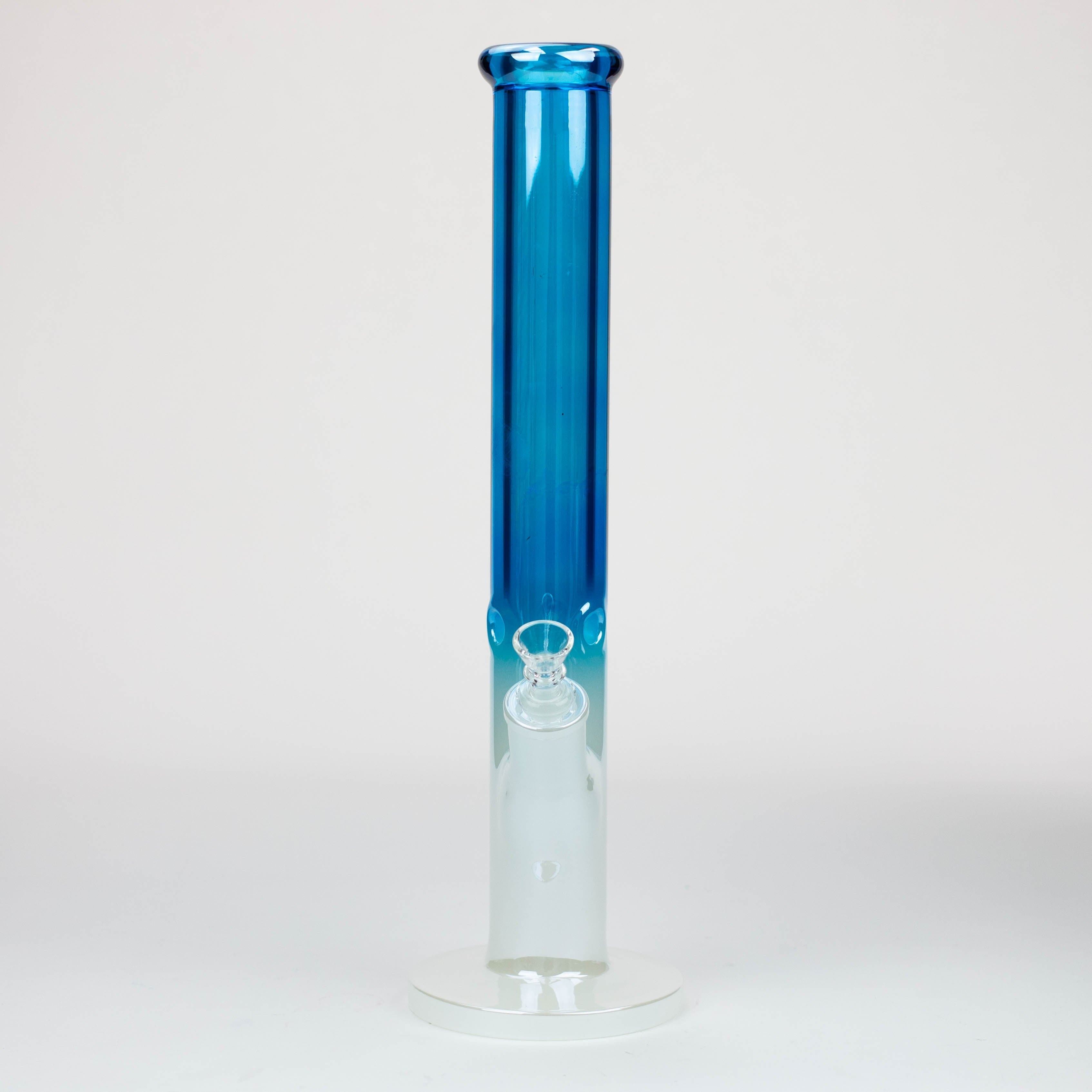 Electroplated Gradient Classic tube 9 mm glass pipes 16"_2