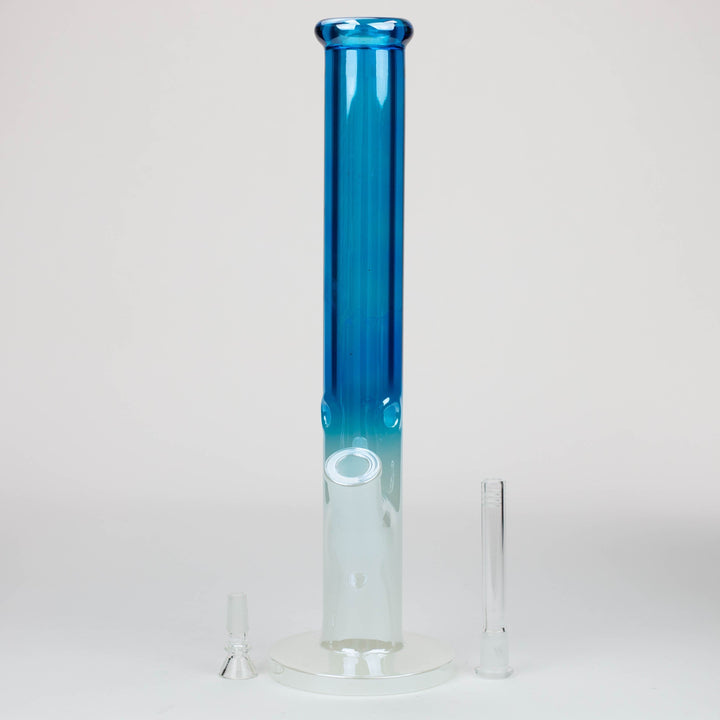 Electroplated Gradient Classic tube 9 mm glass pipes 16"_6