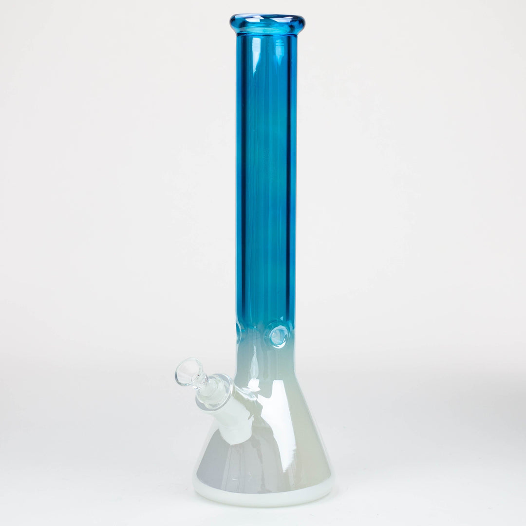 Electroplated Gradient Classic beaker 9 mm glass pipes 16"_0