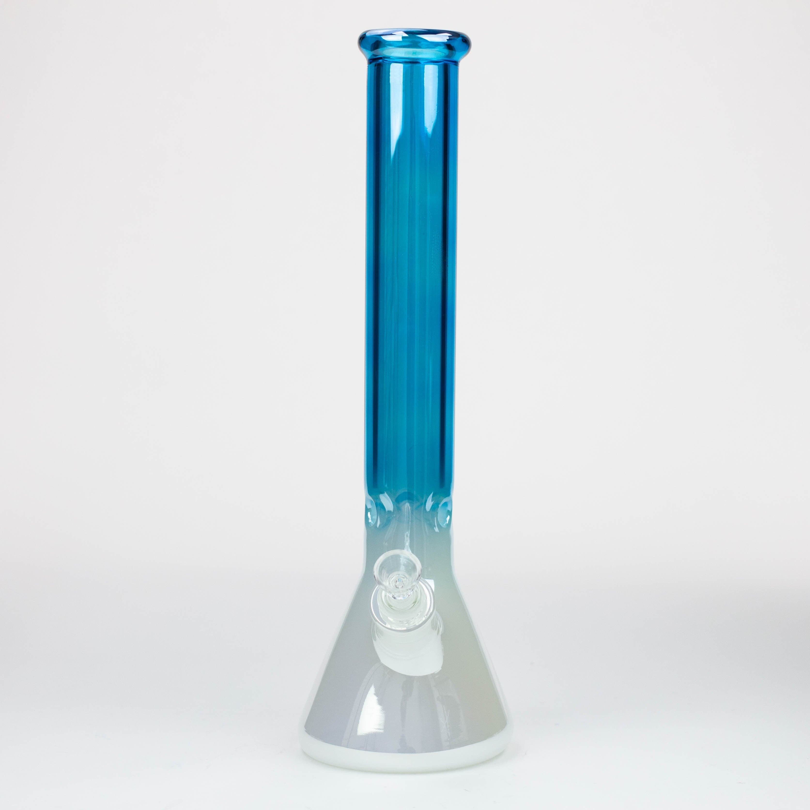 Electroplated Gradient Classic beaker 9 mm glass pipes 16"_2