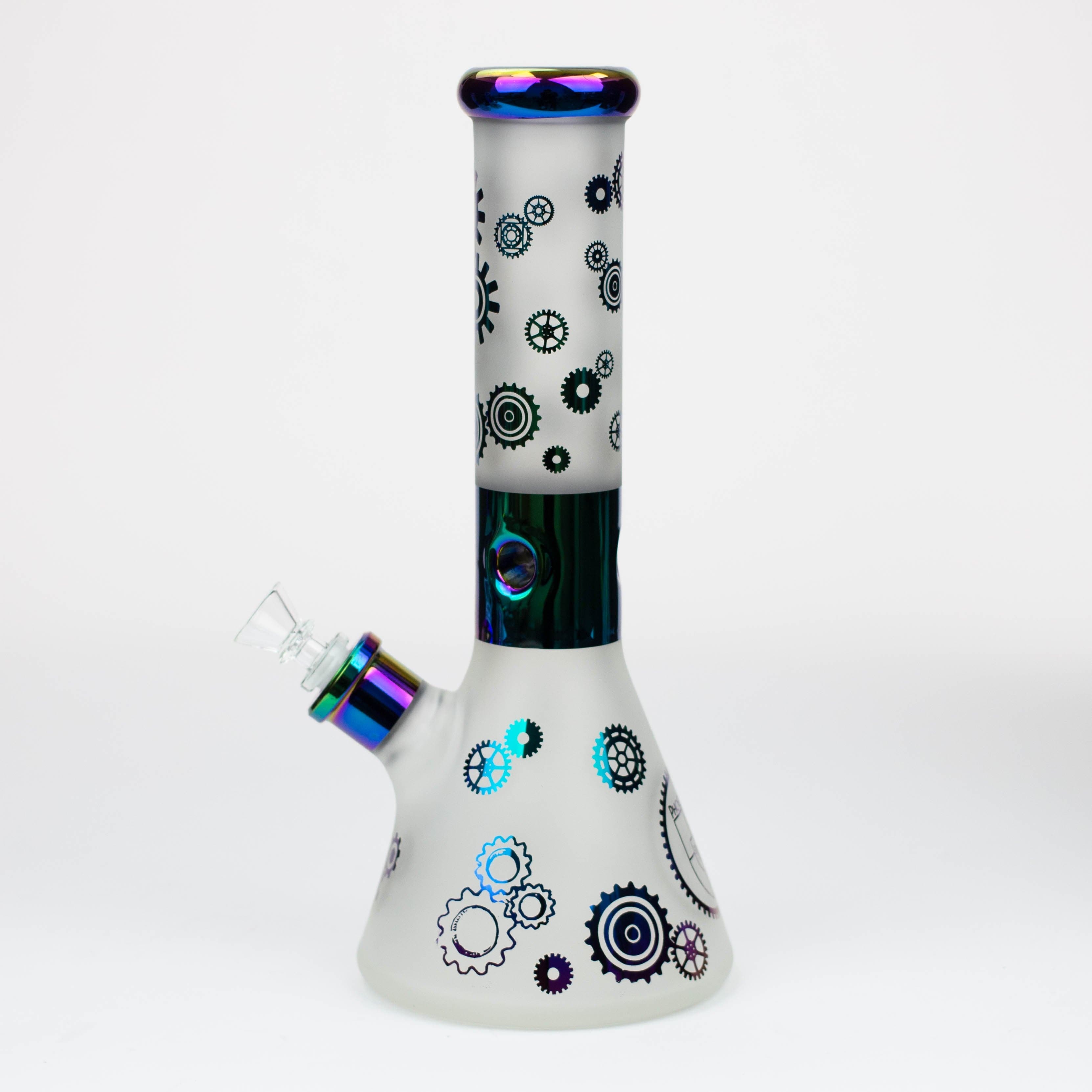 PHOENIX STAR-12.5"  Snadblast and electroplated 7 mm glass beaker pipes_4