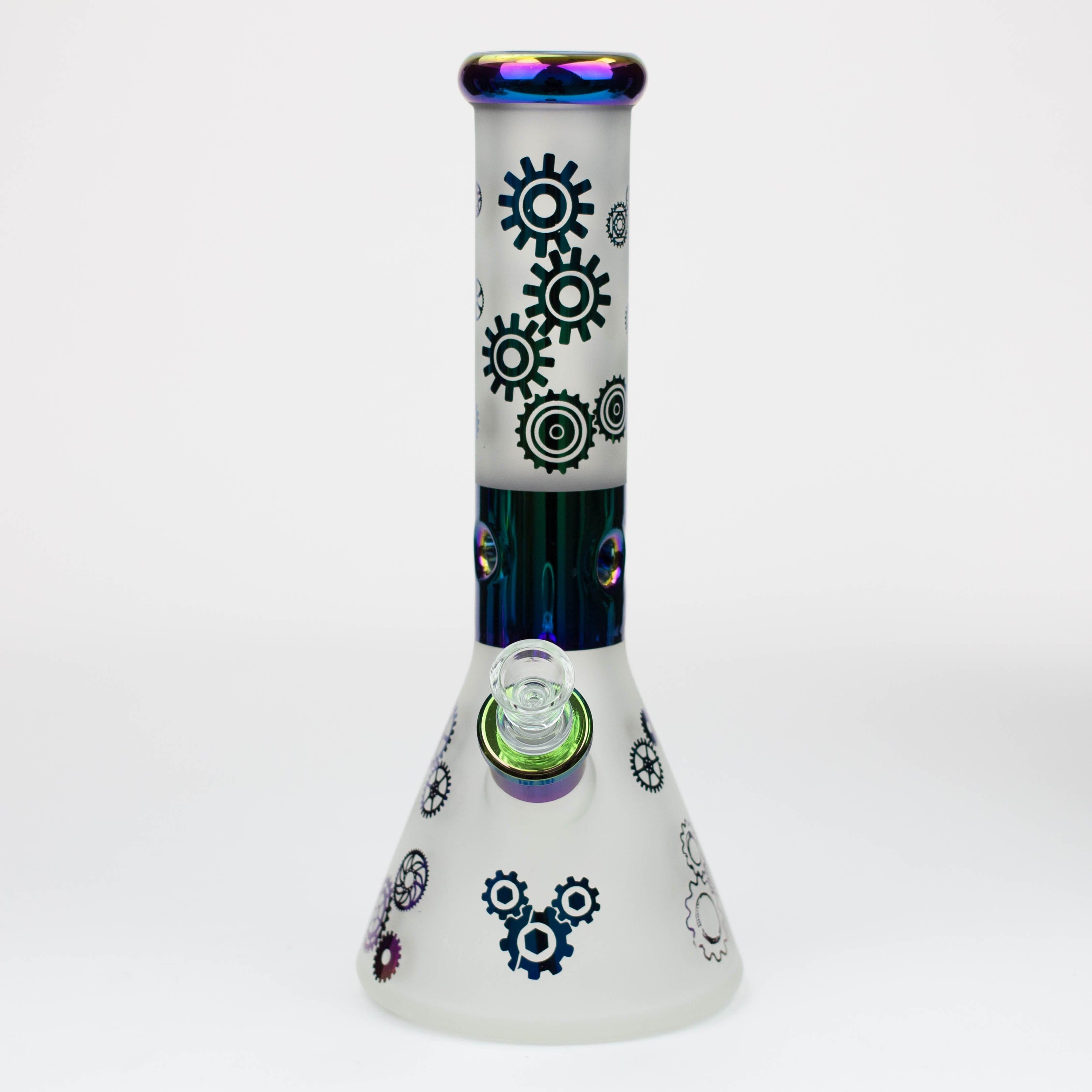 PHOENIX STAR-12.5"  Snadblast and electroplated 7 mm glass beaker pipes_5