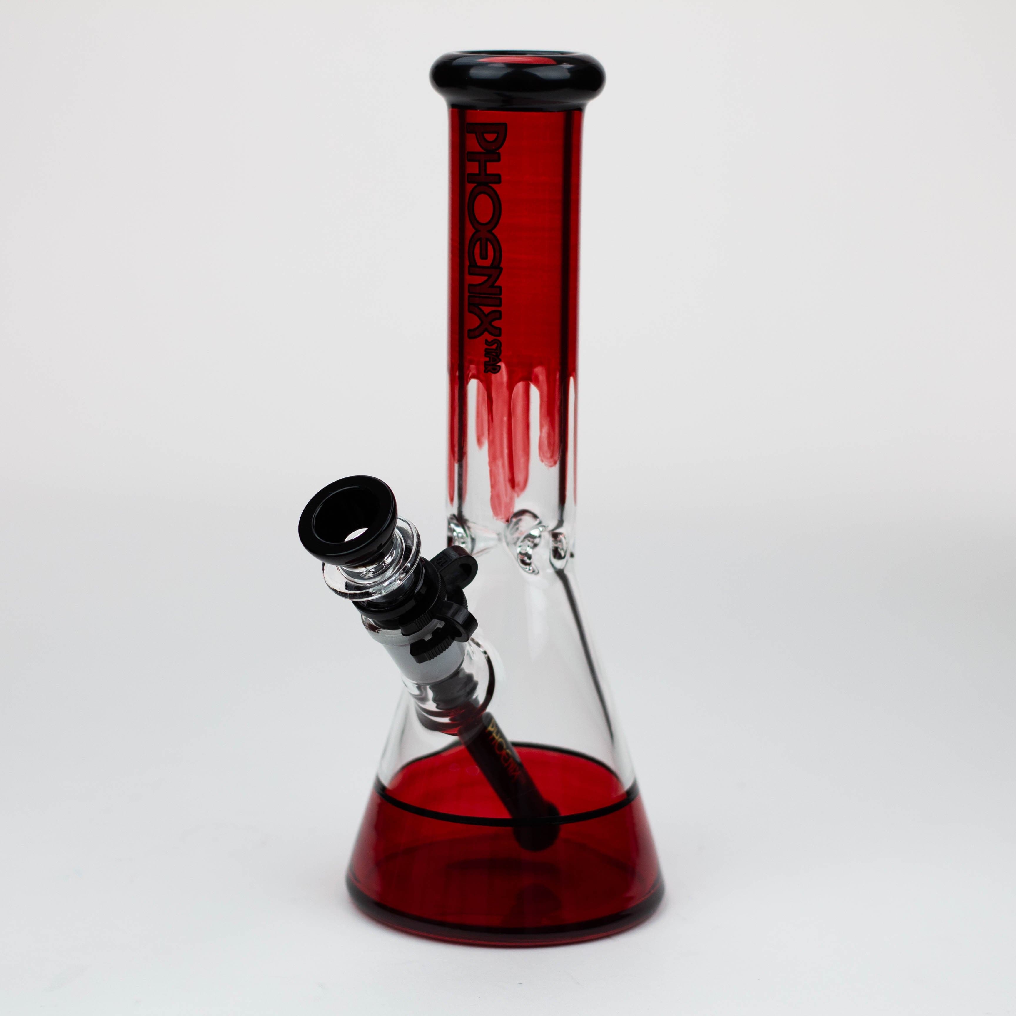 PHOENIX STAR 10" glass water pipes with clip_1