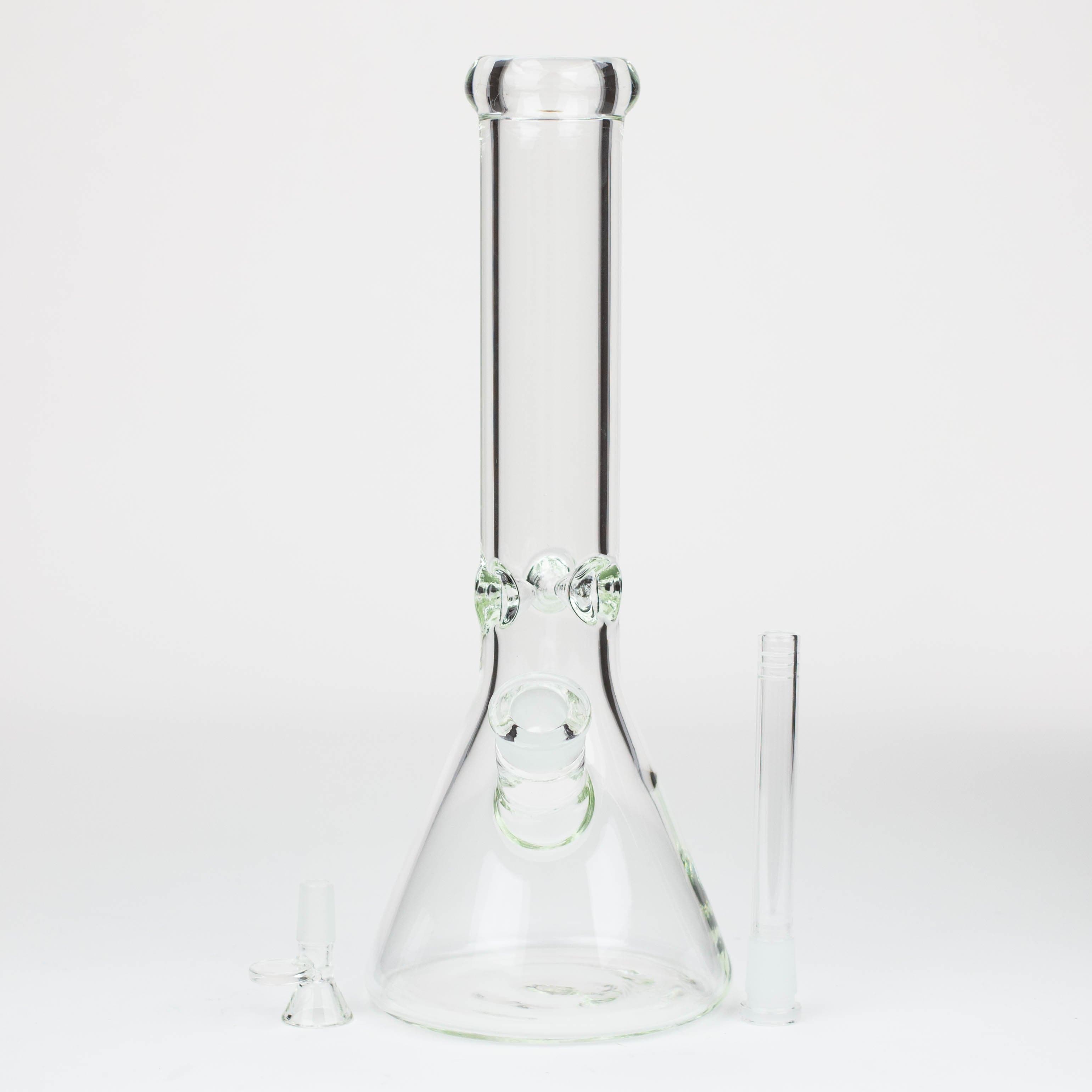 Classic beaker 7 mm glass water pipes 12"_6