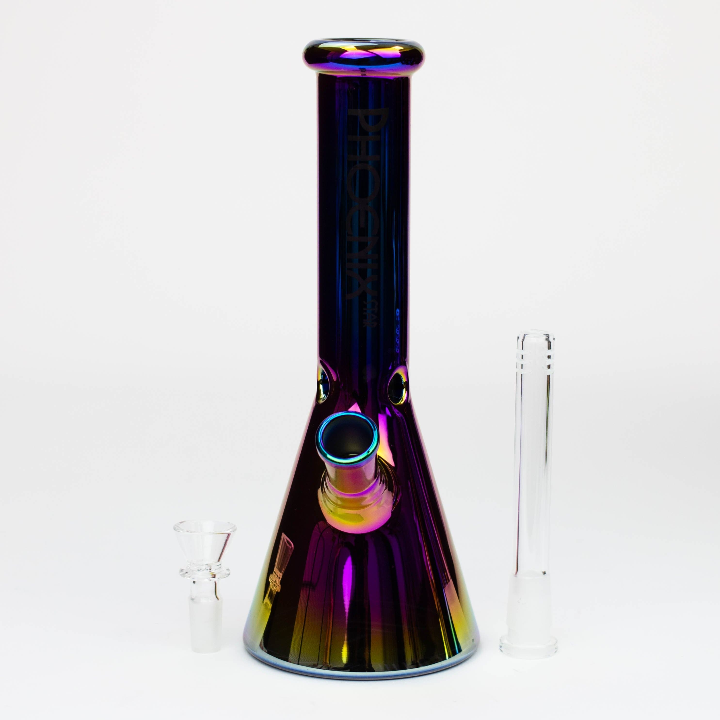 PHOENIX STAR 10" Electrooplated glass water pipes_2