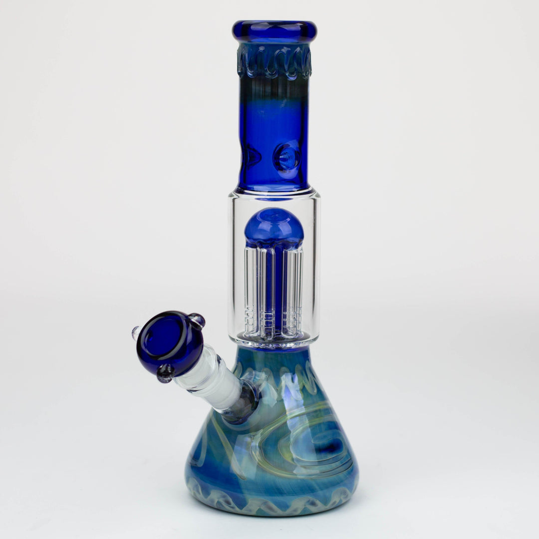 Silver fumed glass water pipes 11"_0