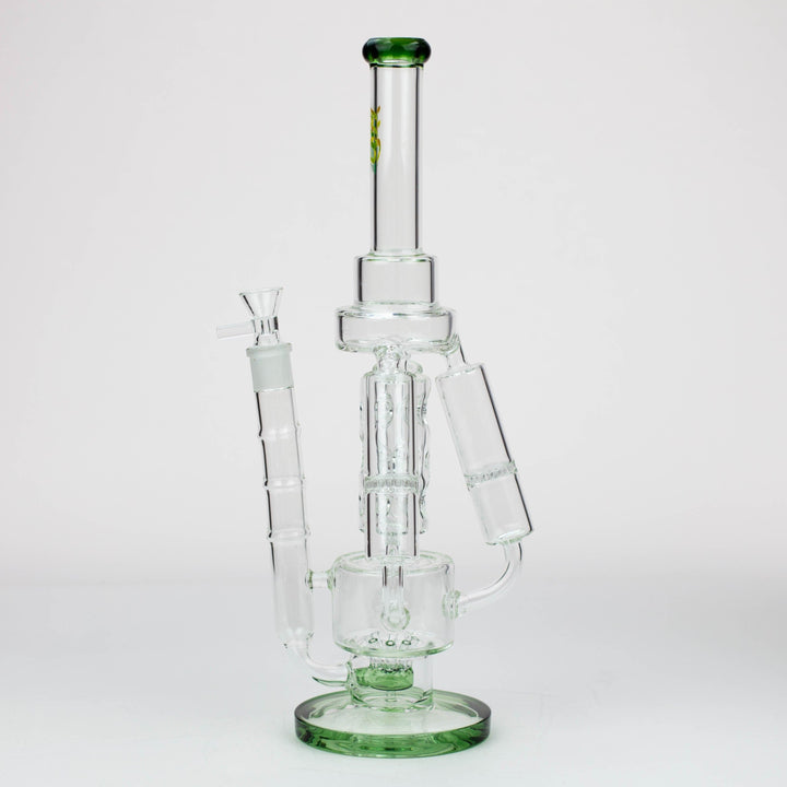 H2O Three Honeycomb silnders glass water recycle pipes 17"_7