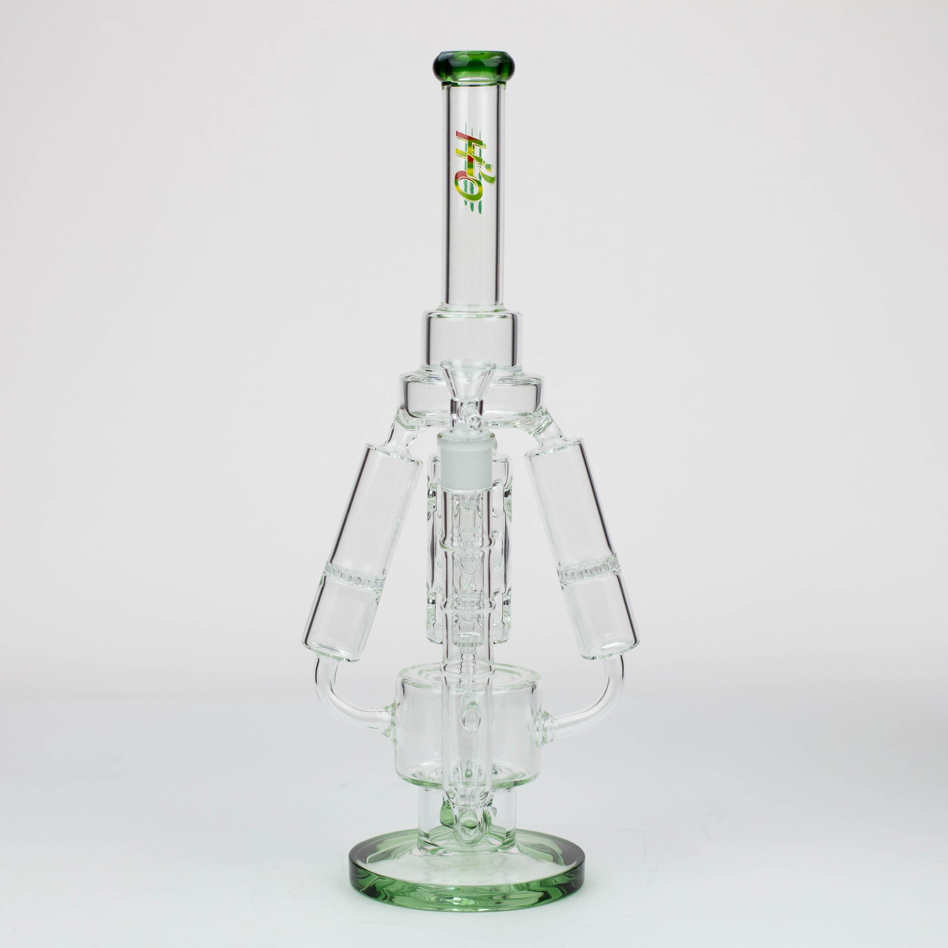 H2O Three Honeycomb silnders glass water recycle pipes 17"_8