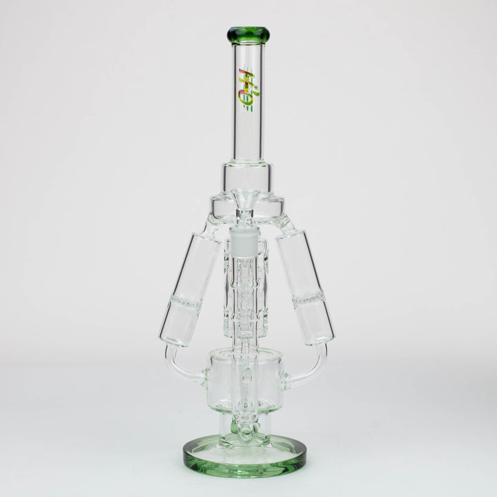 H2O Three Honeycomb silnders glass water recycle pipes 17"_8