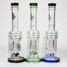 H2O glass water pipes with double layer honeycomb 17"