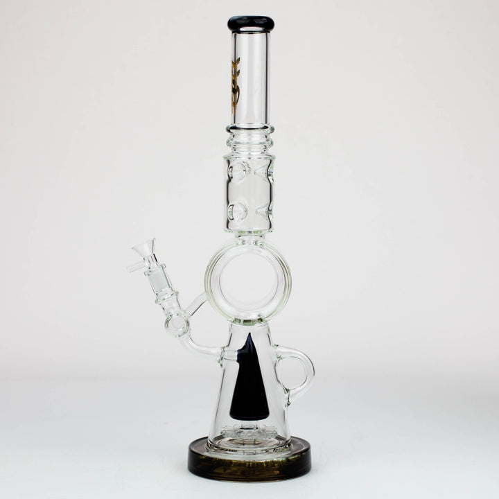 H2O Cone diffuser glass water pipes 18"_2