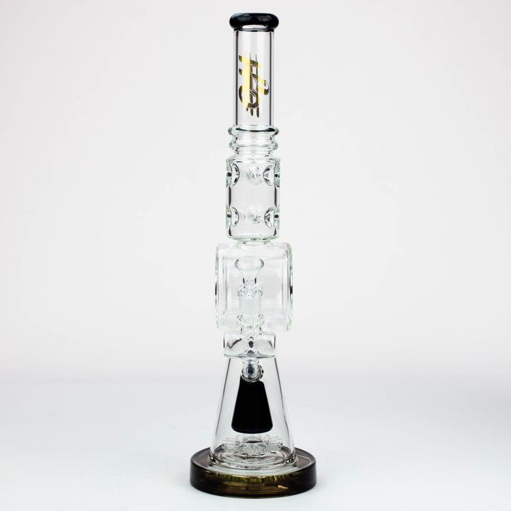 H2O Cone diffuser glass water pipes 18"_3