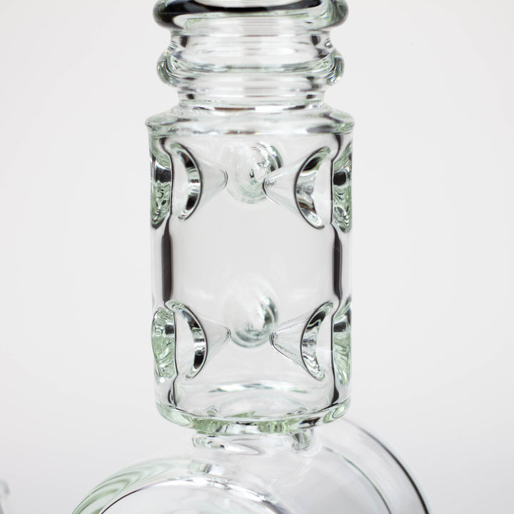 H2O Cone diffuser glass water pipes 18"_5