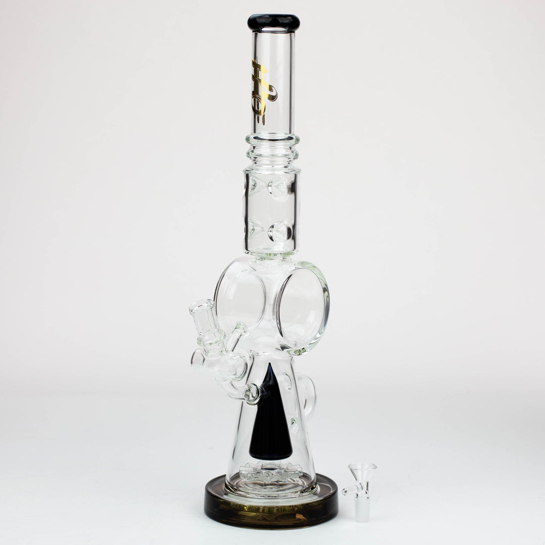H2O Cone diffuser glass water pipes 18"_0
