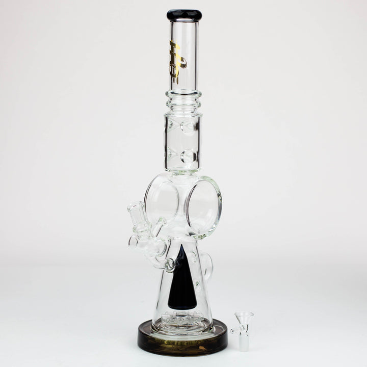 H2O Cone diffuser glass water pipes 18"_0
