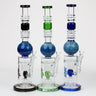 H2O Gold fumed sphere Glass water pipes 15"