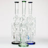 H2O Double ring glass water pipes 21"