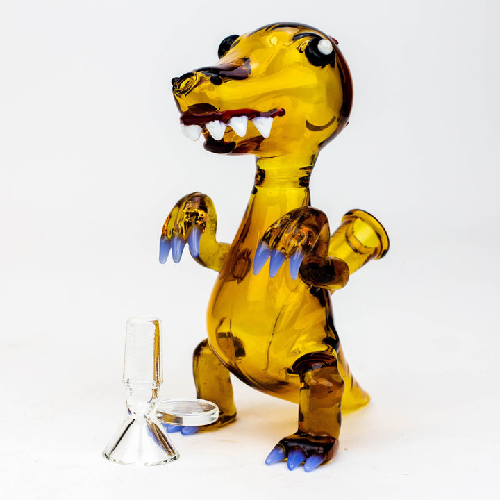 Dinosaur glass water pipes 6"_2