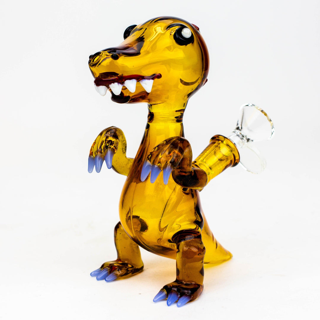 Dinosaur glass water pipes 6"_3