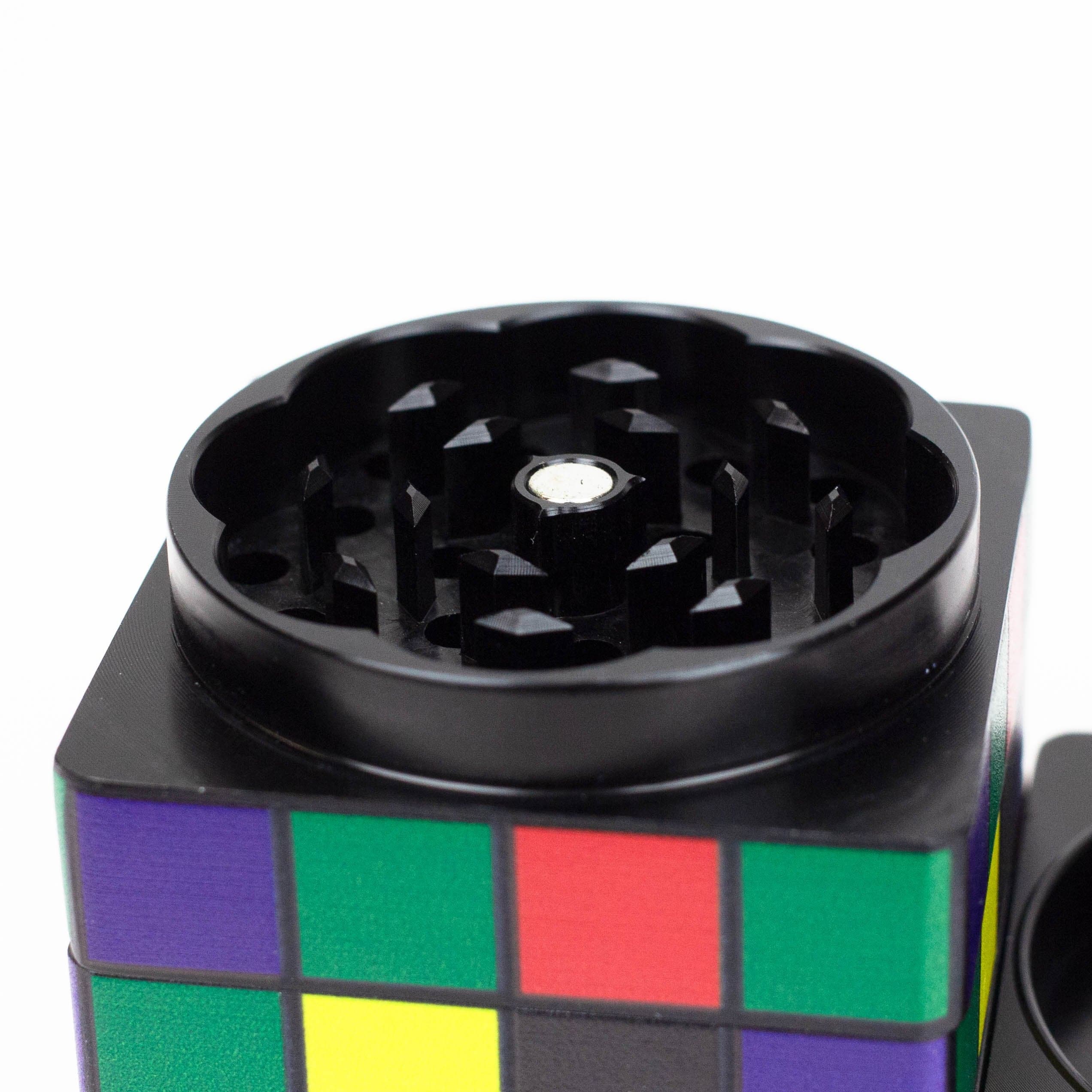 Infyniti aluminium color cube grinder 50x50 mm 4 parts_3