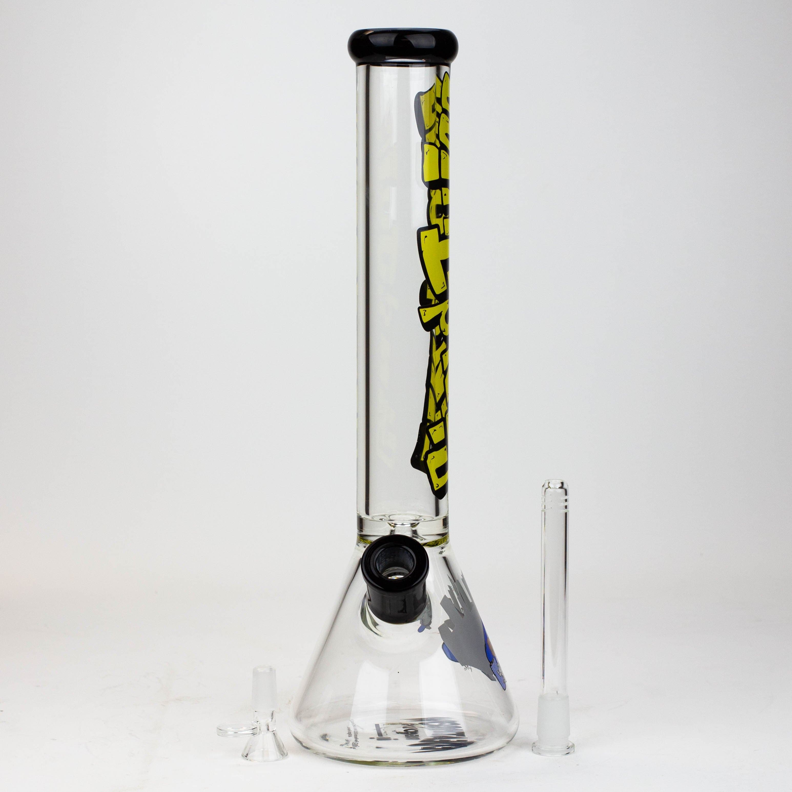 Death row 7 mm glass water pipes by infyniti 15.5"_1