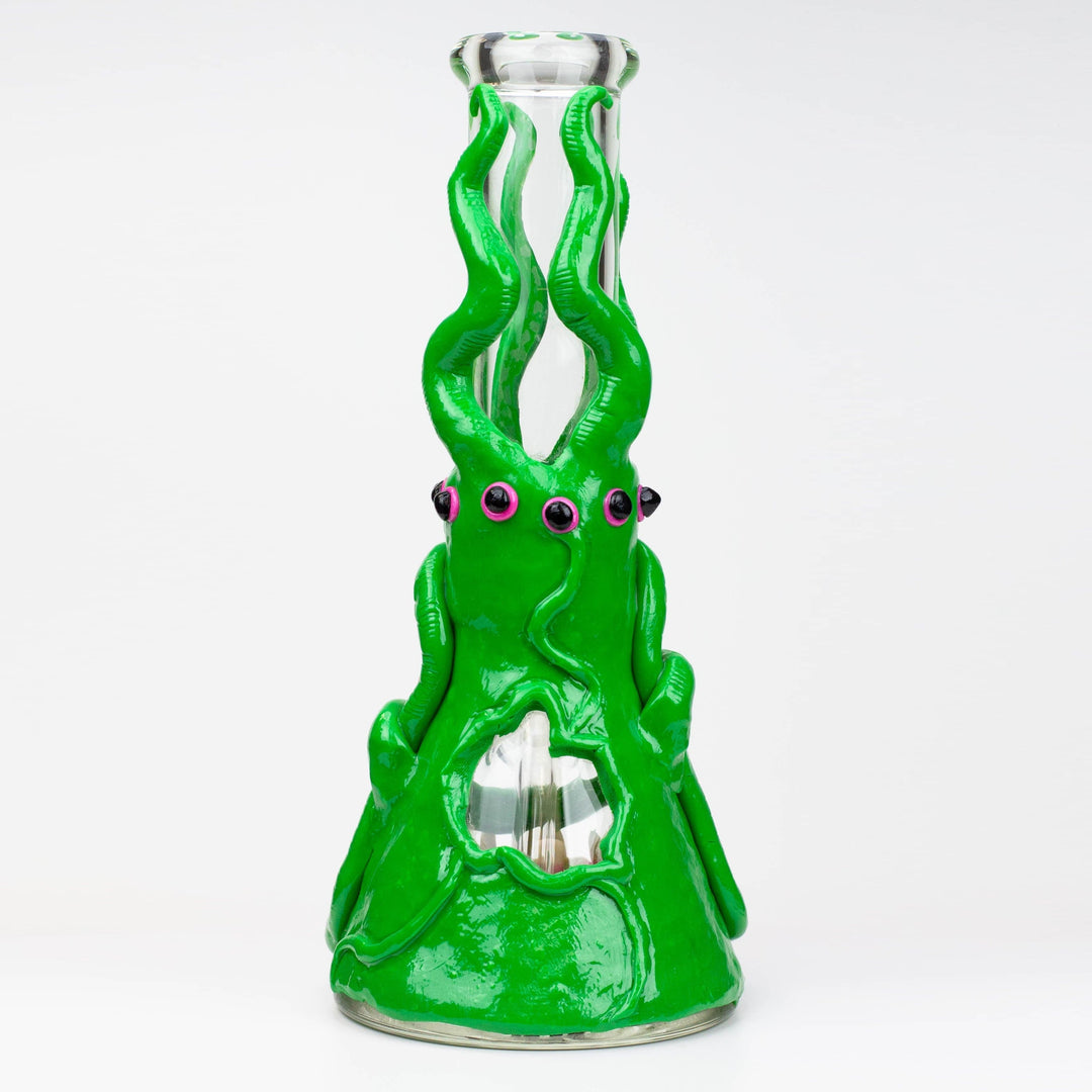 Resin 3D artwork 7mm glass beaker water pipes 12.5"_12