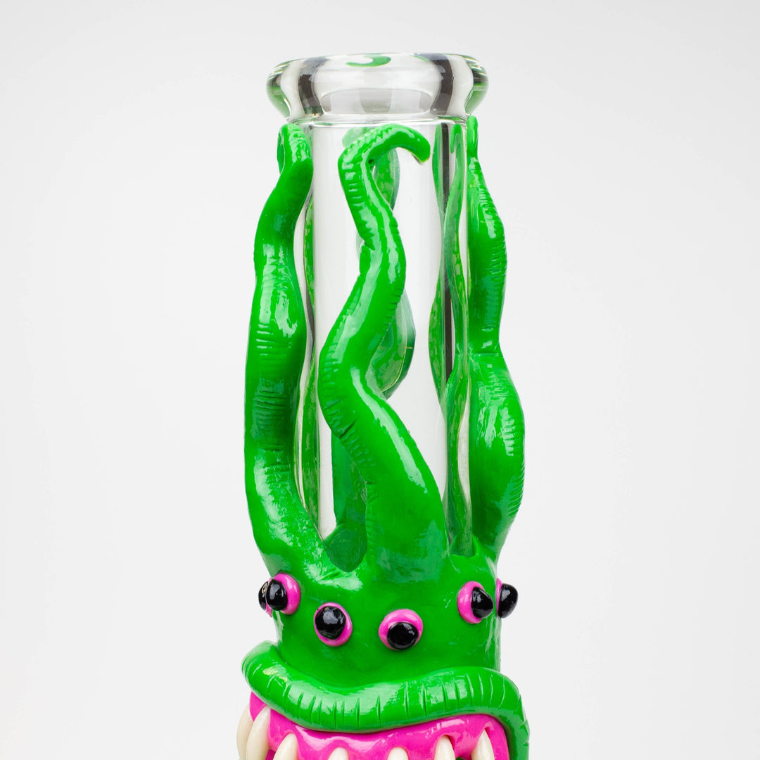 Resin 3D artwork 7mm glass beaker water pipes 12.5"_13
