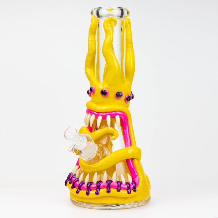 Resin 3D artwork 7mm glass beaker water pipes 12.5"_7