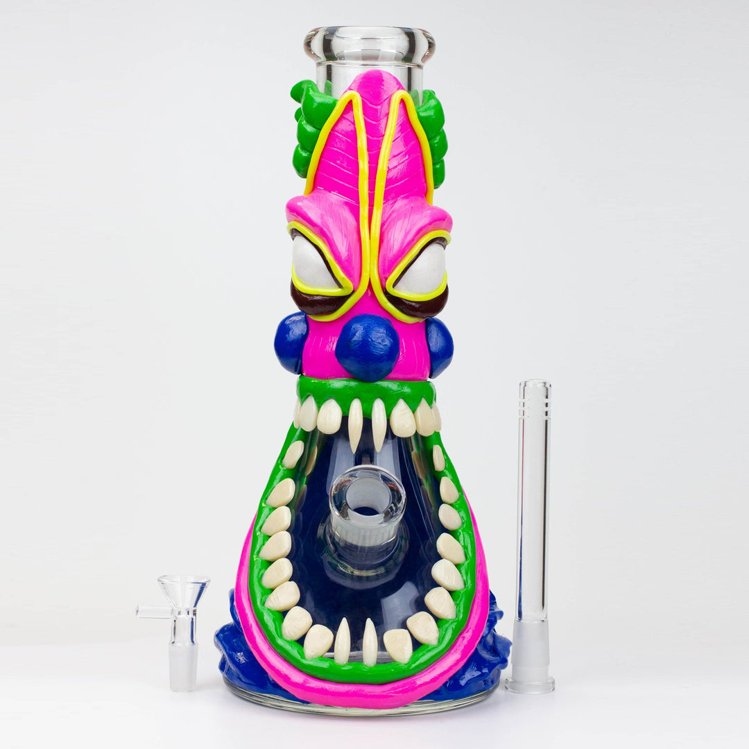 Resin 3D artwork 7mm glass beaker water pipes 12.5"_3