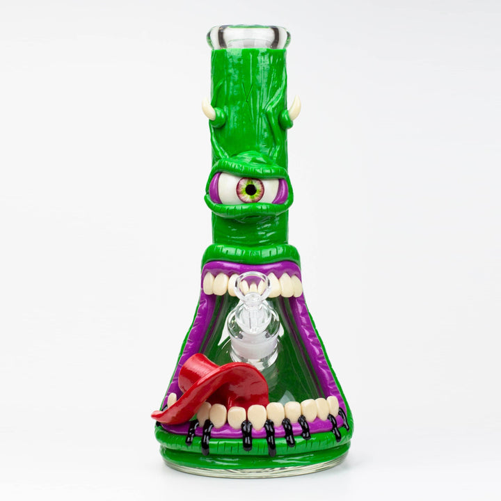 Resin 3D artwork 7mm glass beaker water pipes 12.5"_9