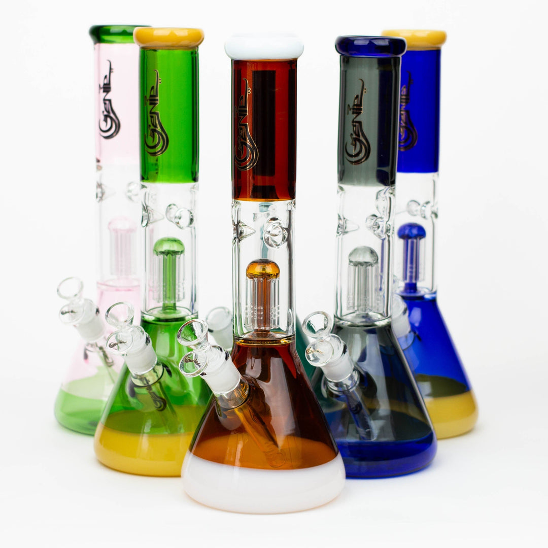 Genie tree arms two tone glass water pipes 14.5"_0