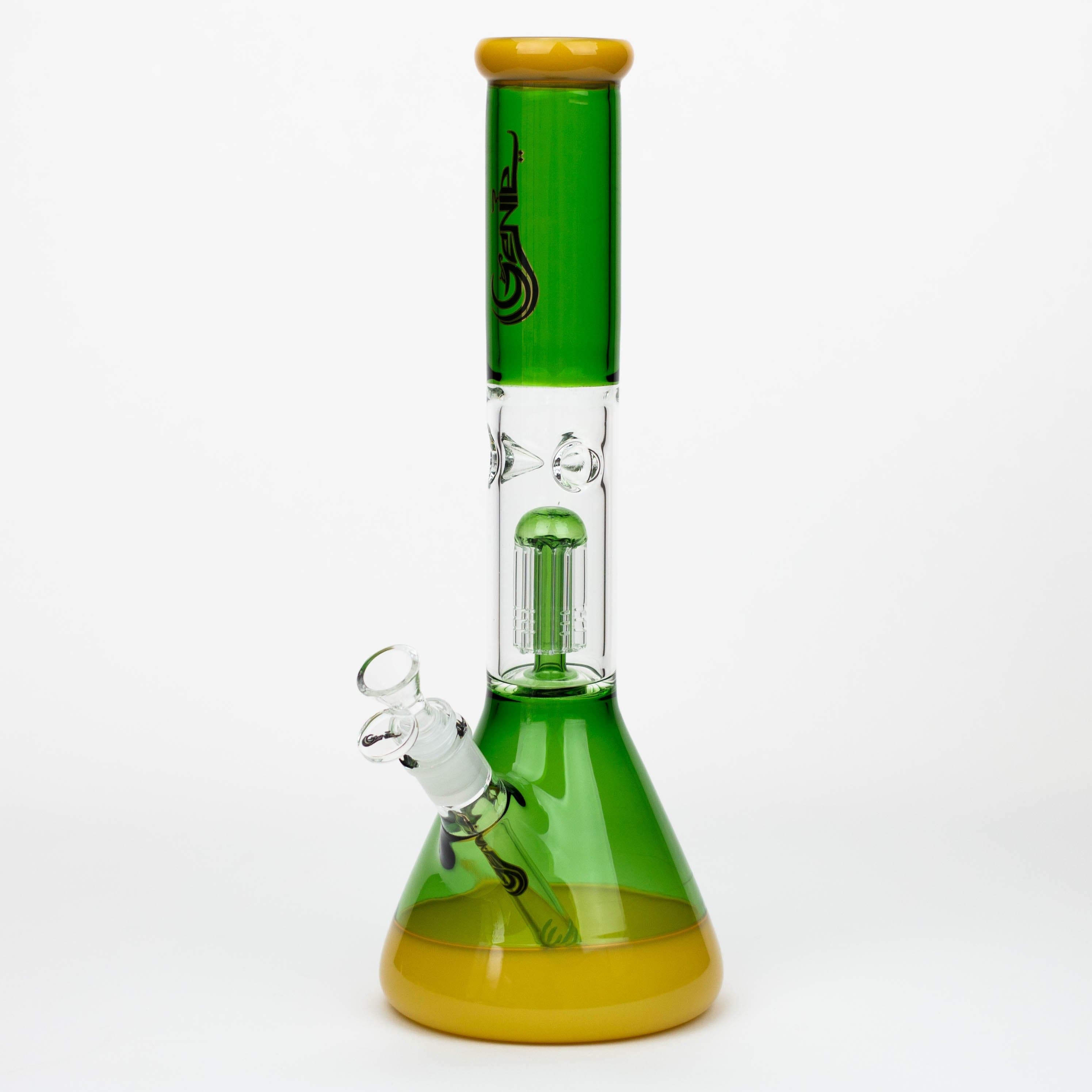 Genie tree arms two tone glass water pipes 14.5"_10