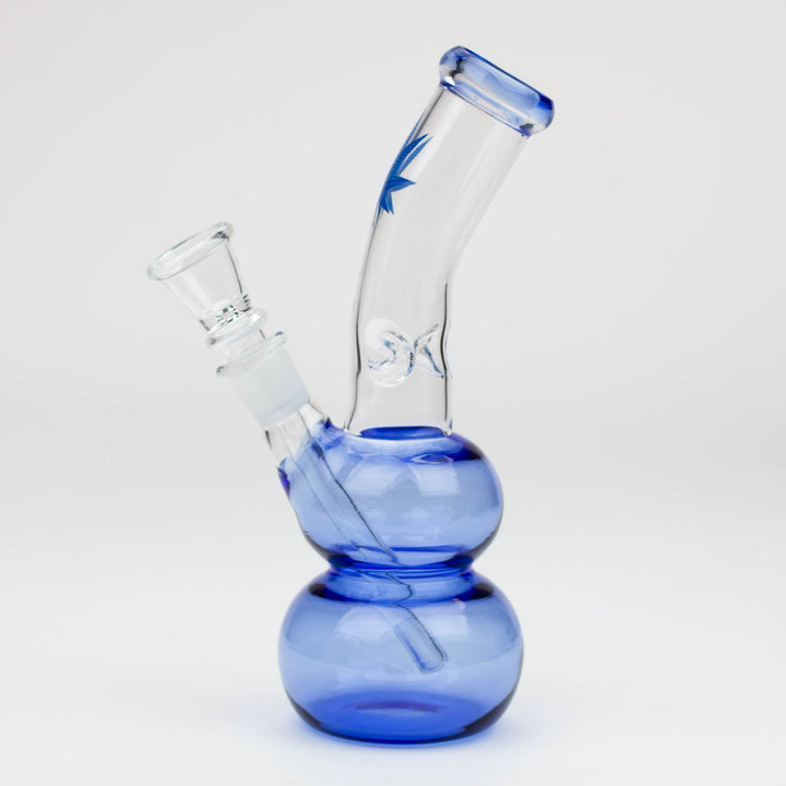 Color double ball glass water pipes_4