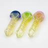 American color twisted soft glass hand pipe 4.5"